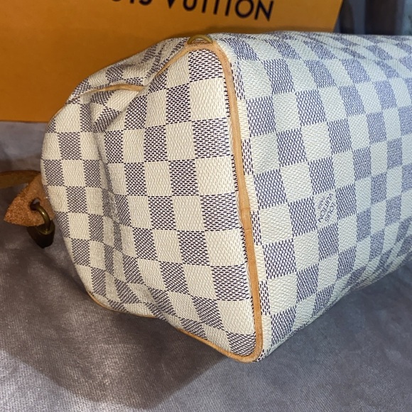 Louis Vuitton Speedy 25 Damier Azur Satchel - Picture 9 of 16